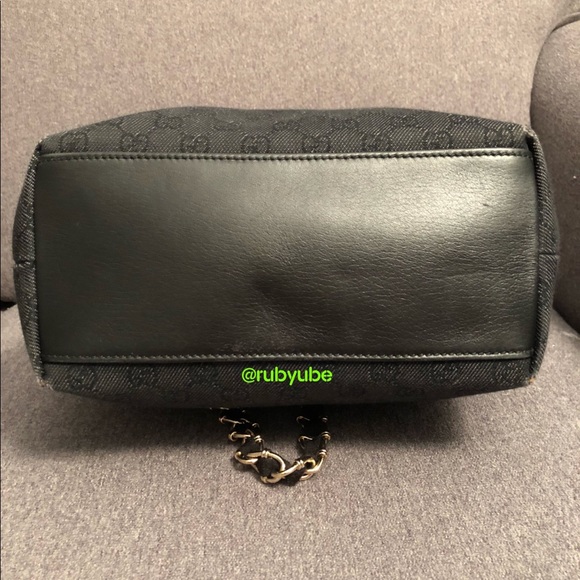 SOLD‼️Authentic Black Denim Gucci Tote - Picture 5 of 8